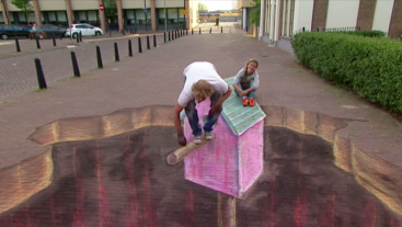 3D straatkunst